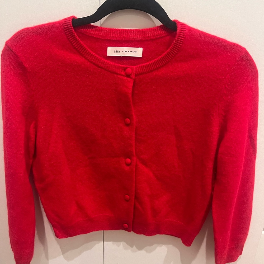 Aqua x Liat Baruch cashmere cardigan